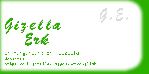 gizella erk business card